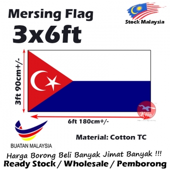 Mersing Flag 3x6ft 90x180cm FJD3655